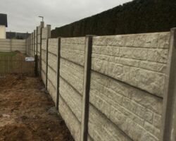 Siermuur model Linea, 1m60 - 2 Meter hoog Naturel.