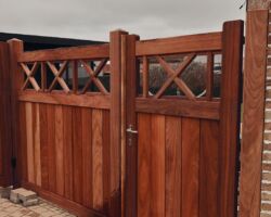 Manuele poort type : Imperial + vast stuk.